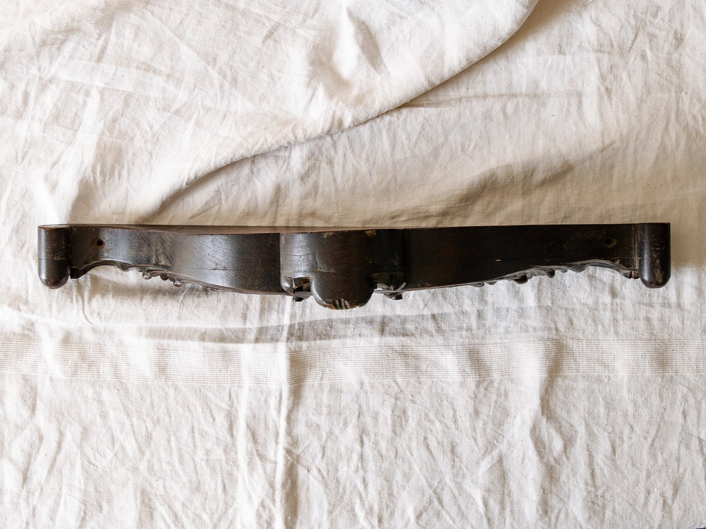 French Antique Carved Wooden Pediment, Architectural Salvage, Chateau Chic