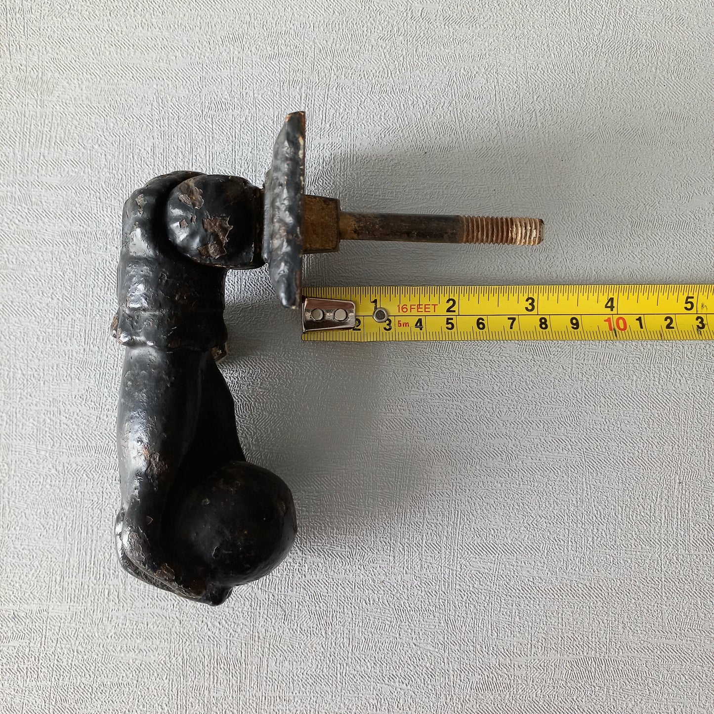 French antique female hand door knocker made from cast iron