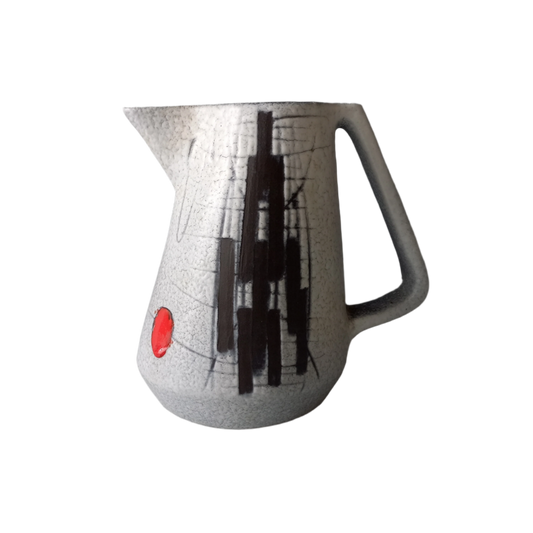 Vallauris jug pitcher, mid century modern, 1960s hand-made, François CALECA