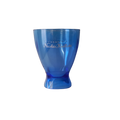Vintage Nicolas Feuillatte transparent blue champagne bucket made from resin or hardened plastic. Being a vintage item there are of course some scuffs and scratches in the plastic.