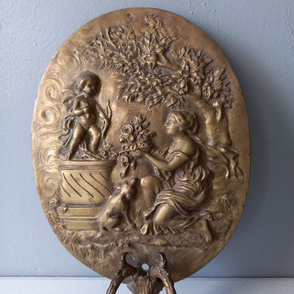 Antique wall mounted decorative candle sconce