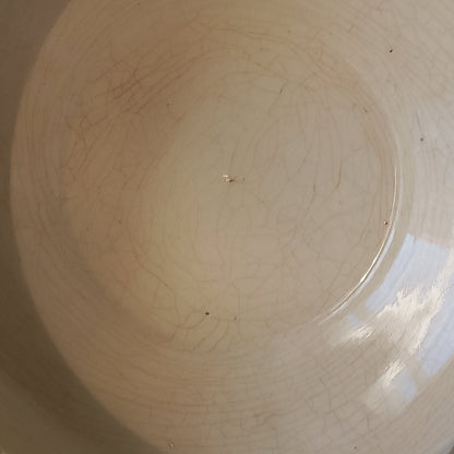 Small antique ironstone tureen with sepia pattern from France