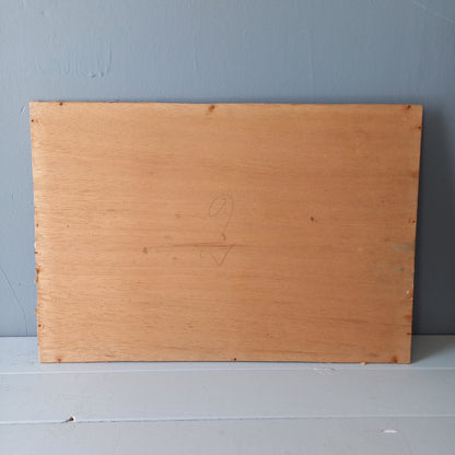 French Vintage Oil Painting of Sailing Boats At Sea