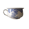 Antique ironstone chamber pot, french potty, ironstone planter or plant pot holder