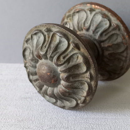 French antique decorative door pull from France, door hardware