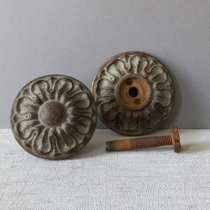 French antique decorative door pull from France, door hardware