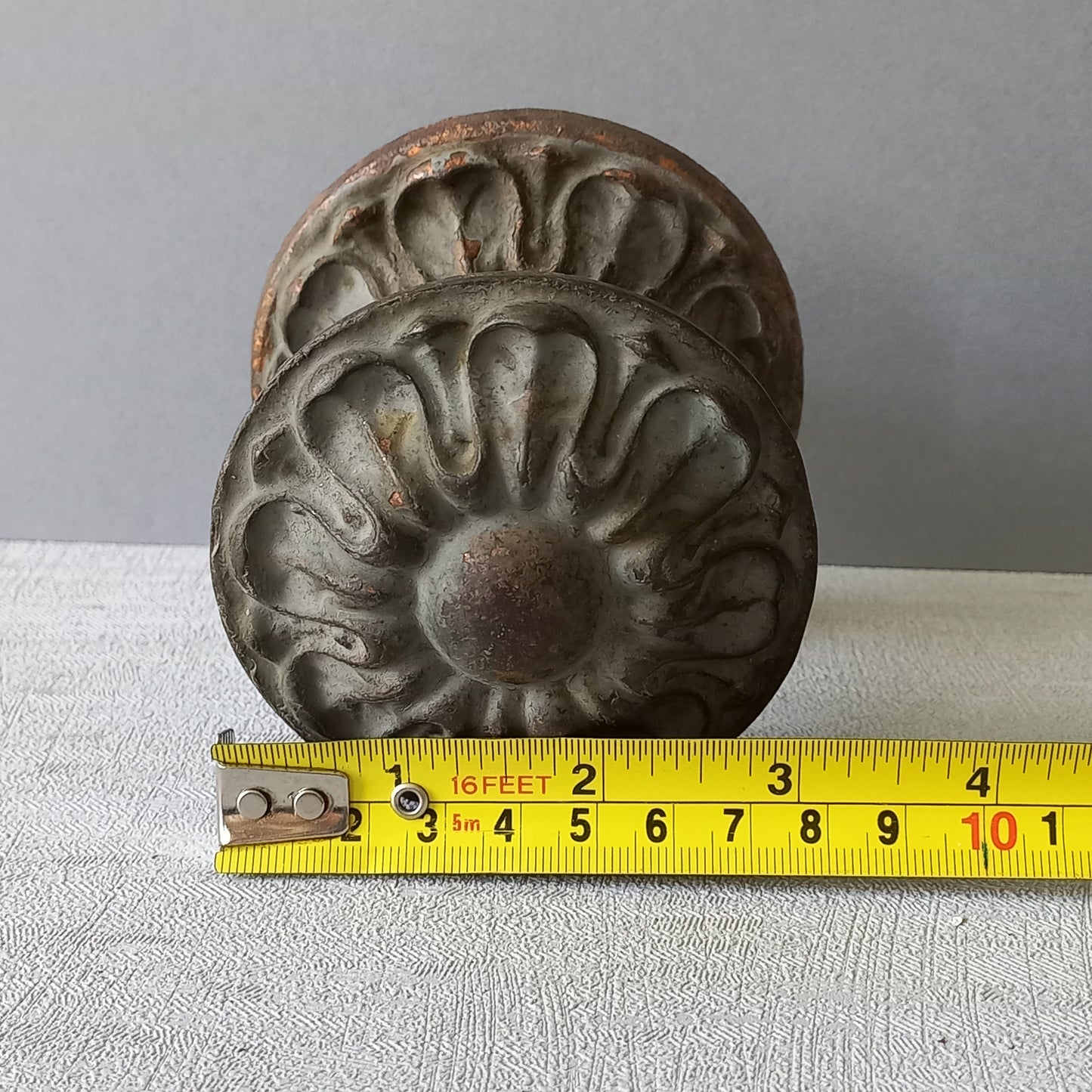 French antique decorative door pull from France, door hardware