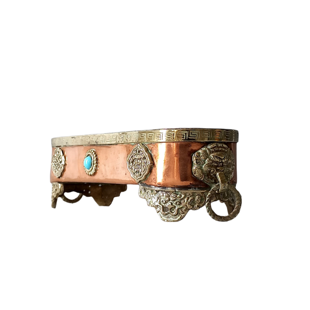 Small vintage copper tray, key dish, potpourri tray