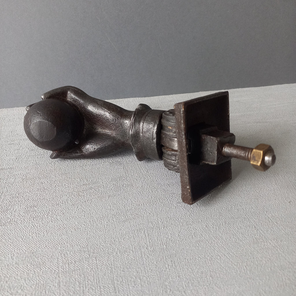 French antique female hand door knocker made from cast iron