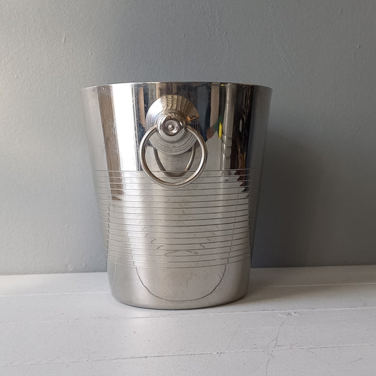Vintage stainless steel champagne cooler by Letang Remy