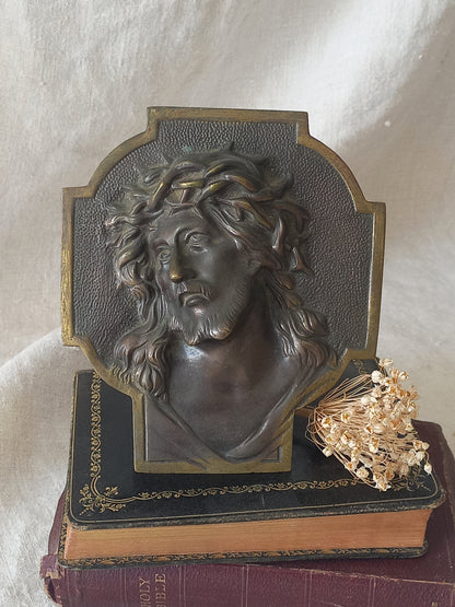French Antique Jesus Christ Ornament Crucifix