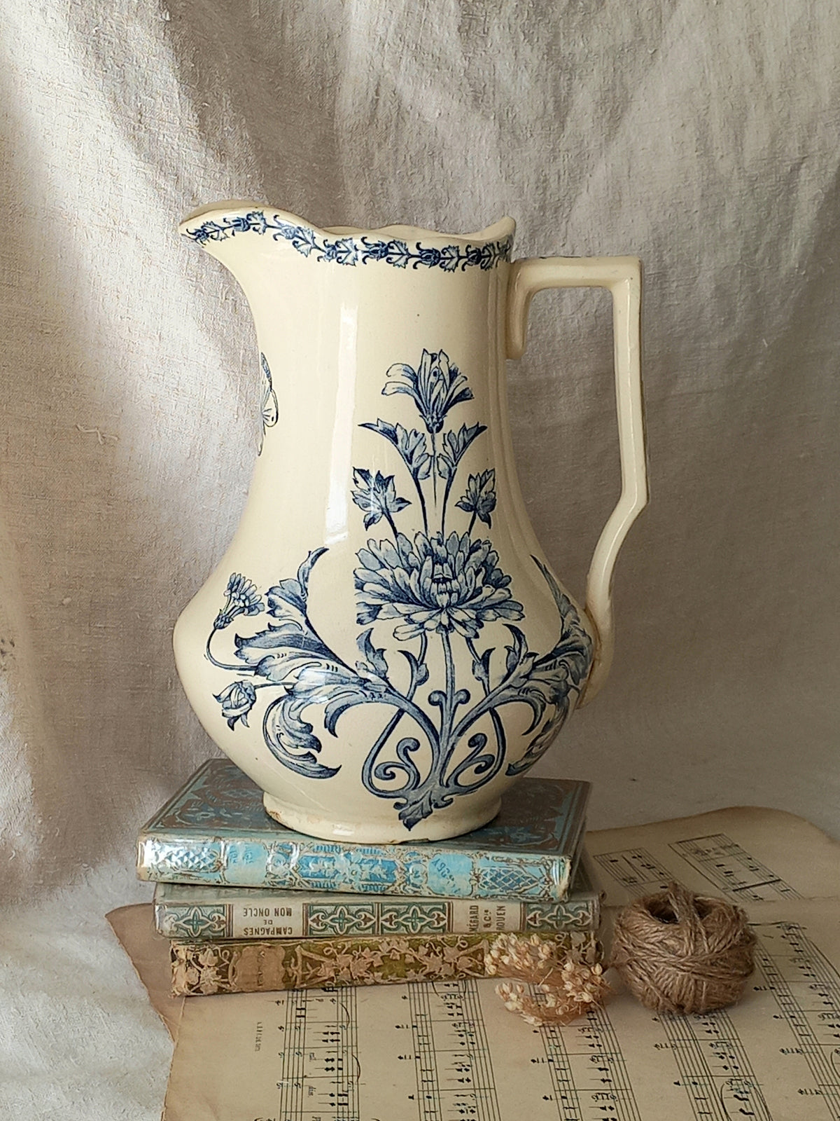 Antique Ornamental Ironstone Jug