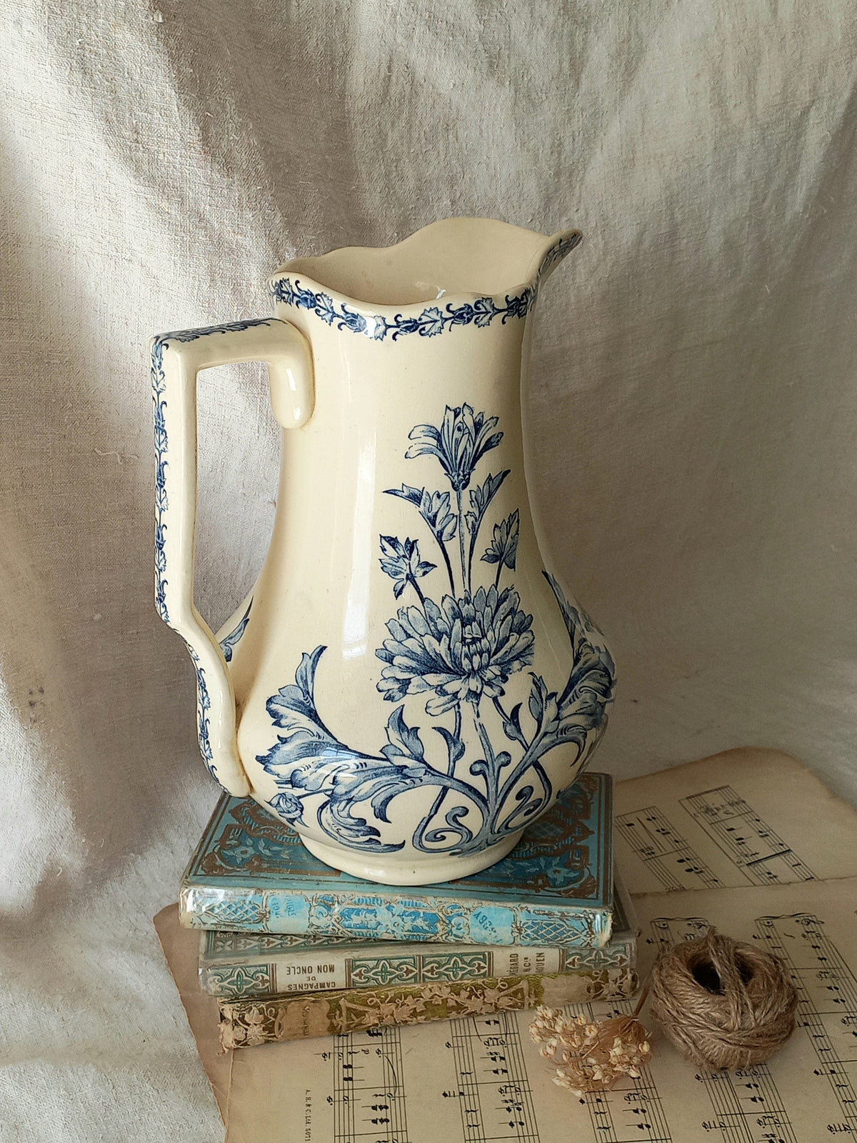 Antique Ornamental Ironstone Jug