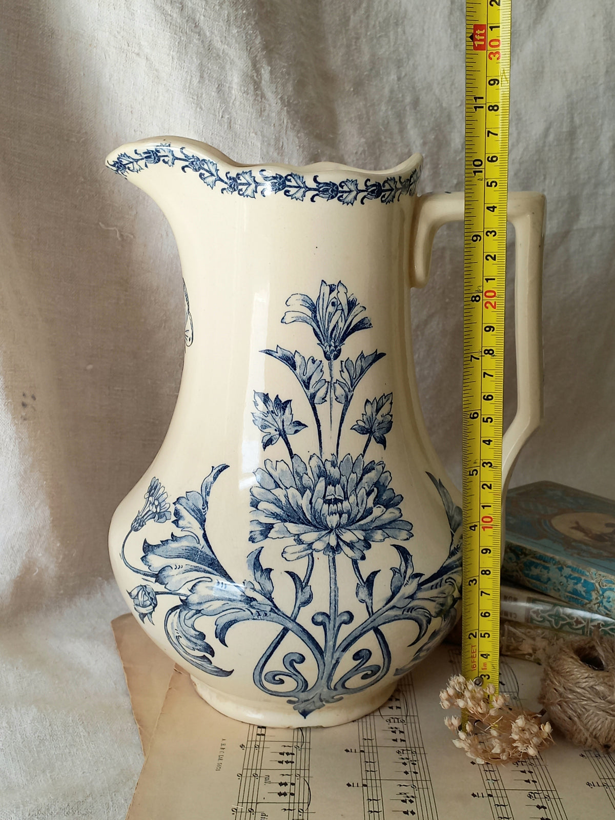 Antique Ornamental Ironstone Jug