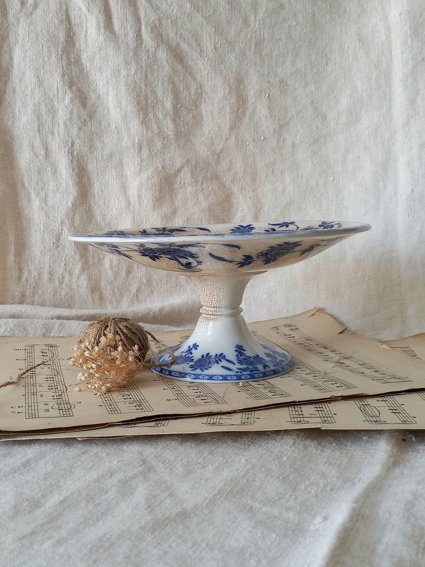 antique English ceramic compote/footed dish by Minton