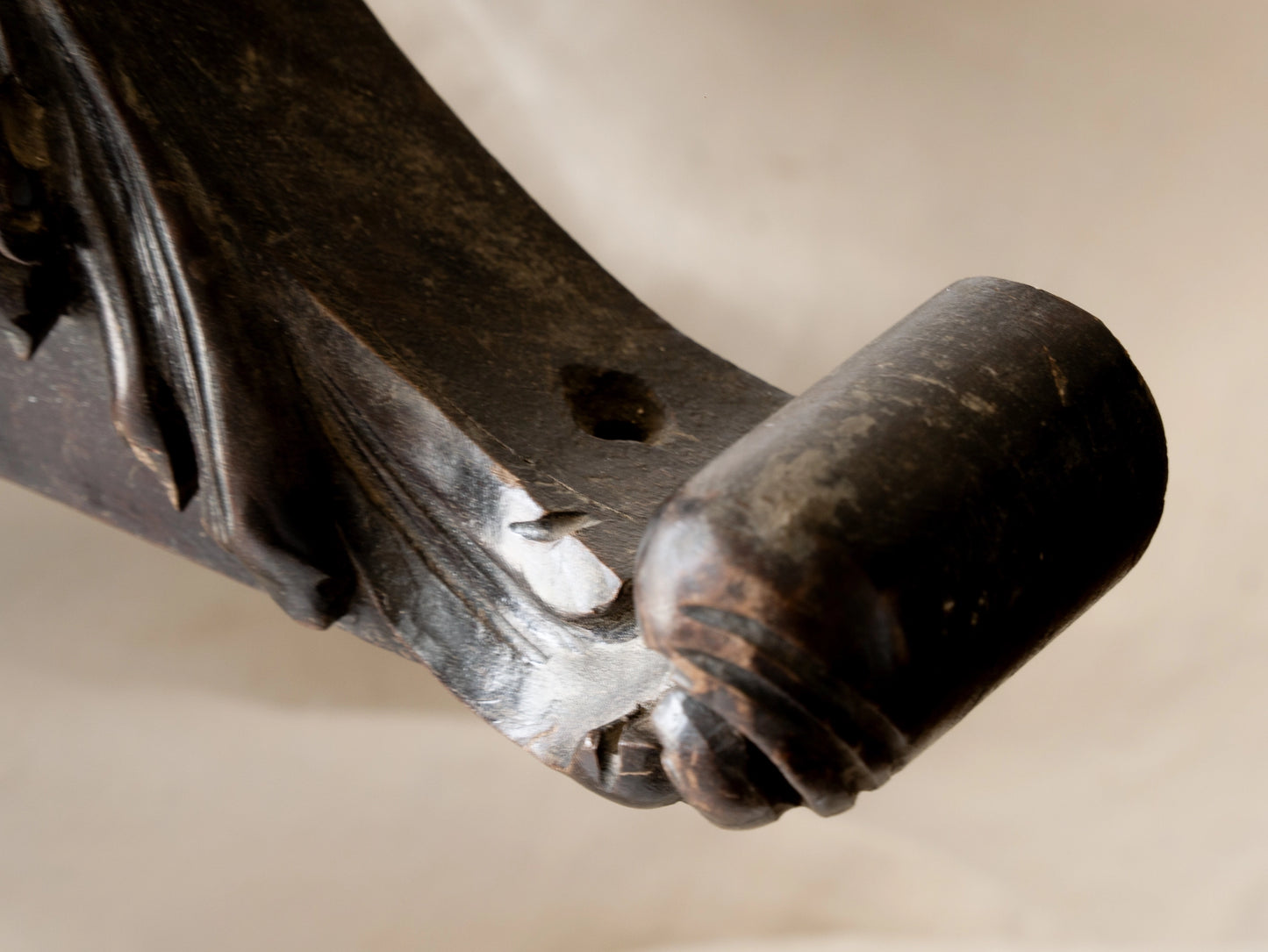 French Antique Carved Wooden Pediment, Architectural Salvage, Chateau Chic