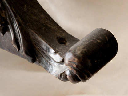 French Antique Carved Wooden Pediment, Architectural Salvage, Chateau Chic