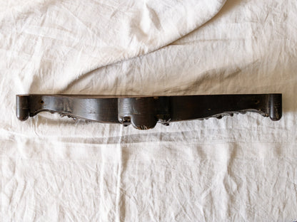 French Antique Carved Wooden Pediment, Architectural Salvage, Chateau Chic