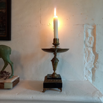 French antique double candle holder for two candles