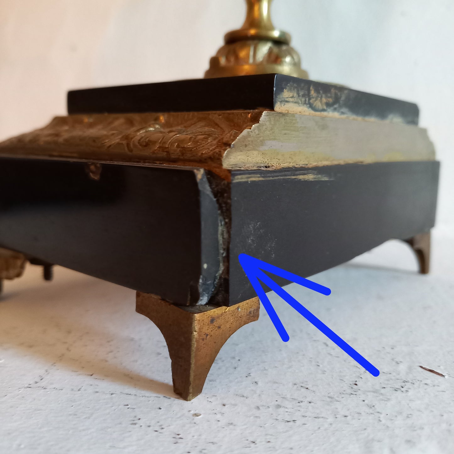 French antique double candle holder for two candles