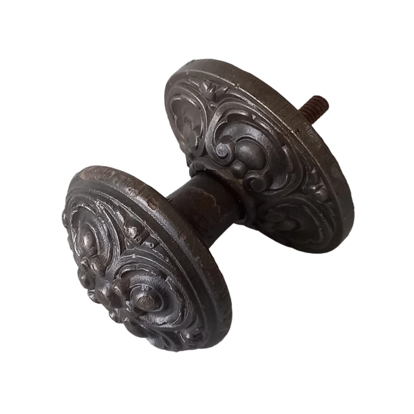 French antique decorative cast iron door pull