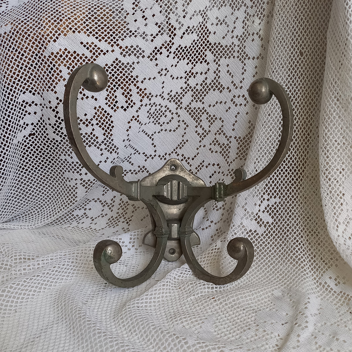 Antique Metal Coat and Hat Hooks Wall Mounted