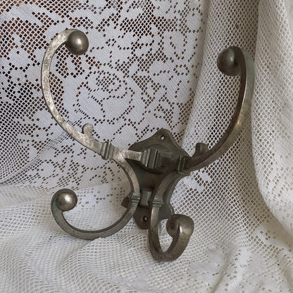 Antique Metal Coat and Hat Hooks Wall Mounted