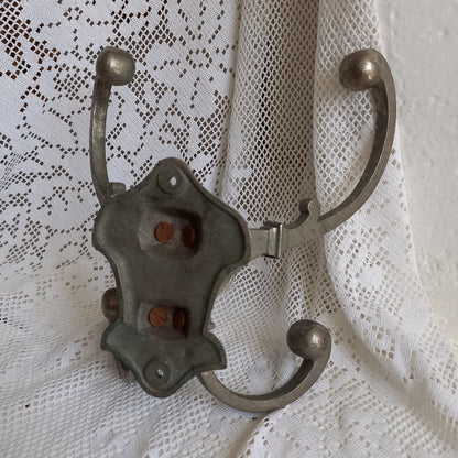 Antique Metal Coat and Hat Hooks Wall Mounted