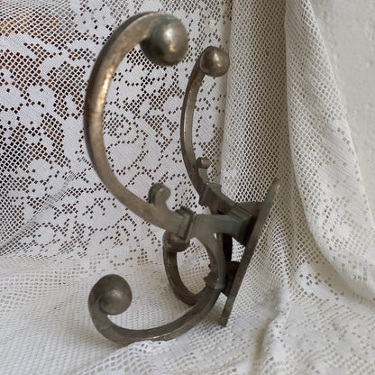 Antique Metal Coat and Hat Hooks Wall Mounted