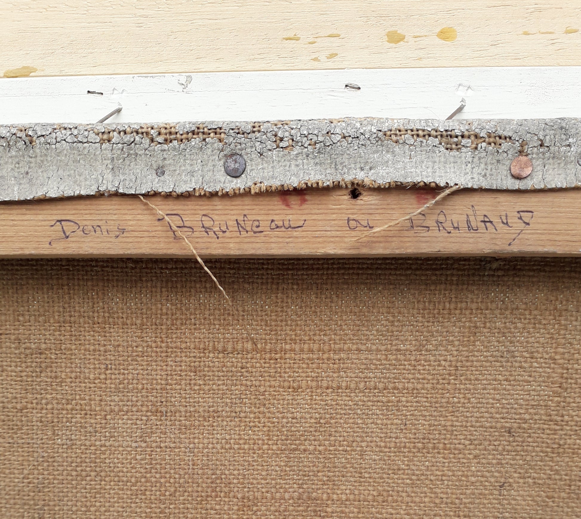 Original large French vintage/antique still life painting on canvas created with confident, thick oil paint and presented within a suitable although more modern frame - a beautiful piece of original art. On the back of the canvas frame someone has written 'Denis Bruneau ou Brunaud', so I assume he's the artist although I cannot see a signature to confirm this. In summary a really beautiful piece of original art bought at a French auction.