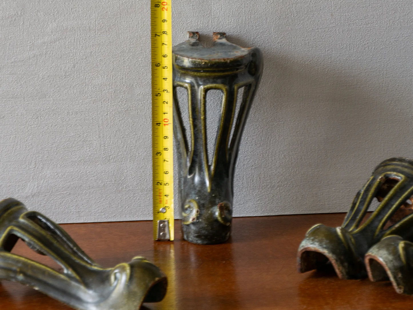 French Antique Metal Bath or Furniture Feet, Architectural Salvage