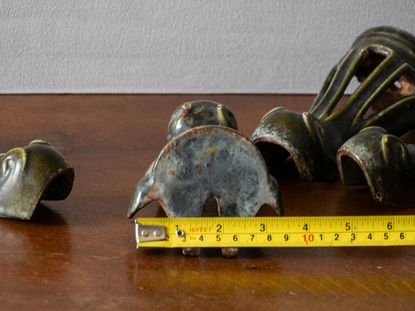 French Antique Metal Bath or Furniture Feet, Architectural Salvage