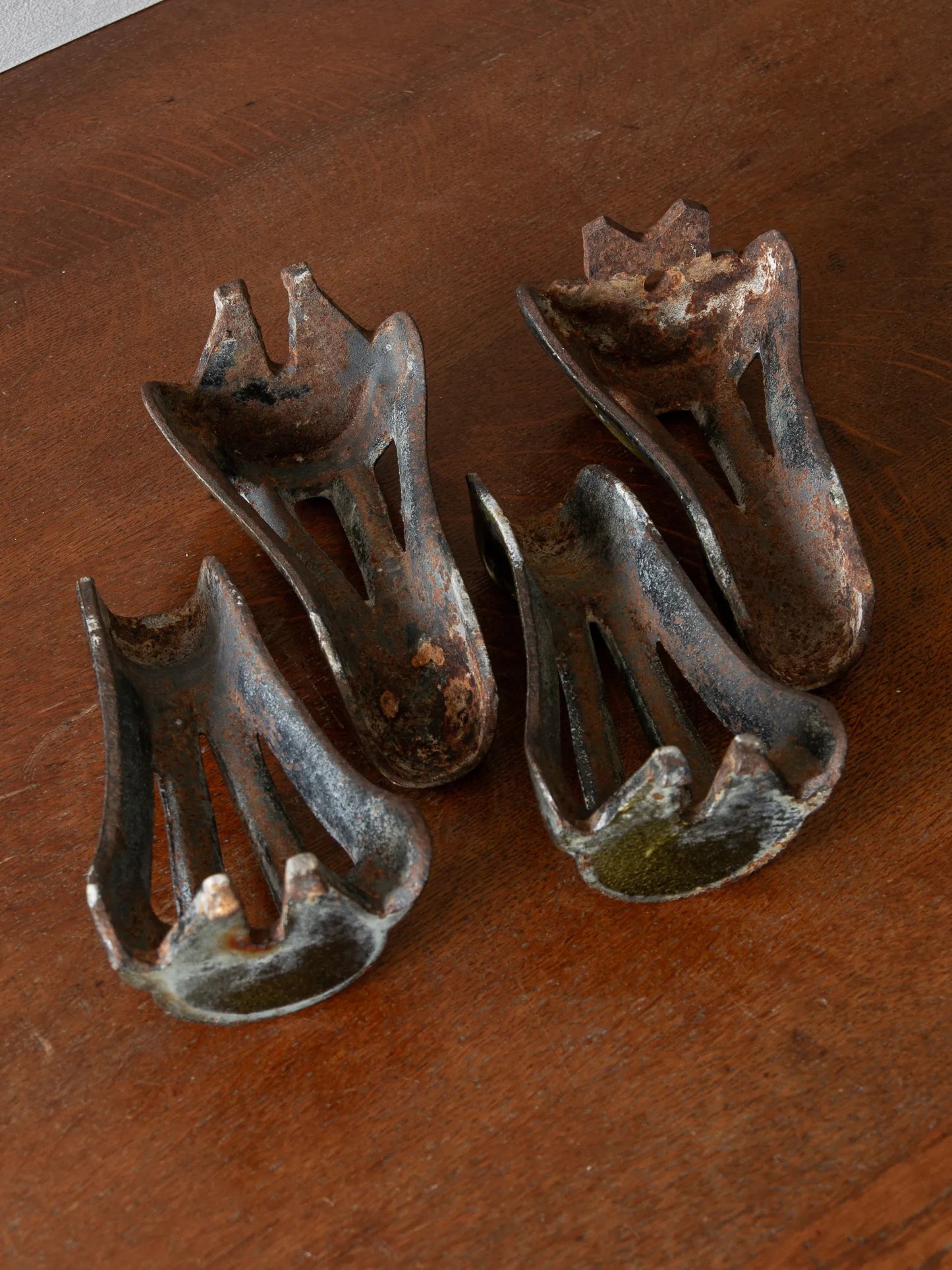 French Antique Metal Bath or Furniture Feet, Architectural Salvage