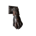 French antique female hand door knocker made from cast iron