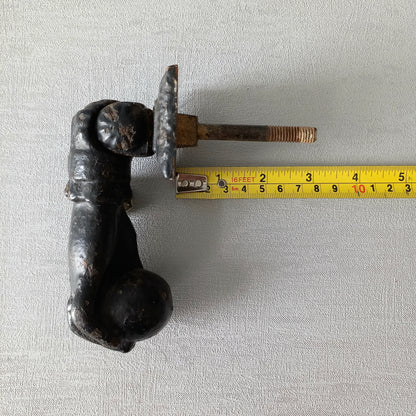 French antique female hand door knocker made from cast iron