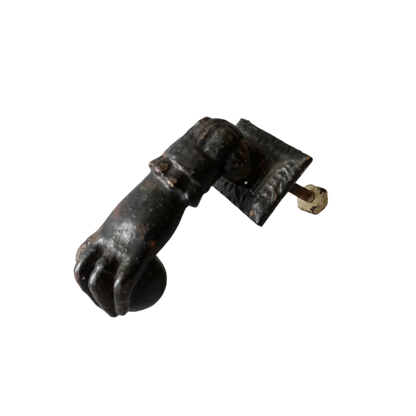 French antique female hand door knocker made from cast iron