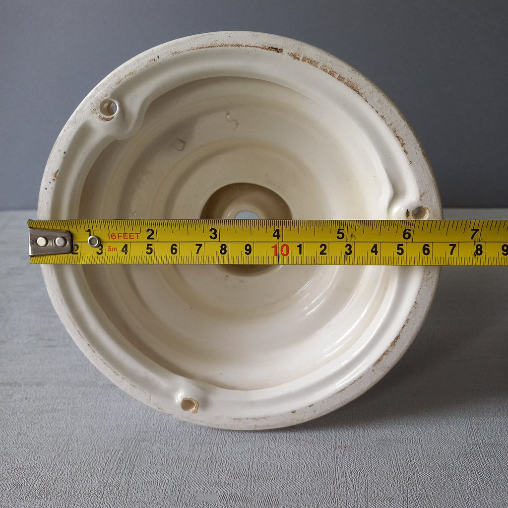 Art Deco Milk Glass Lamp Shade and Holder