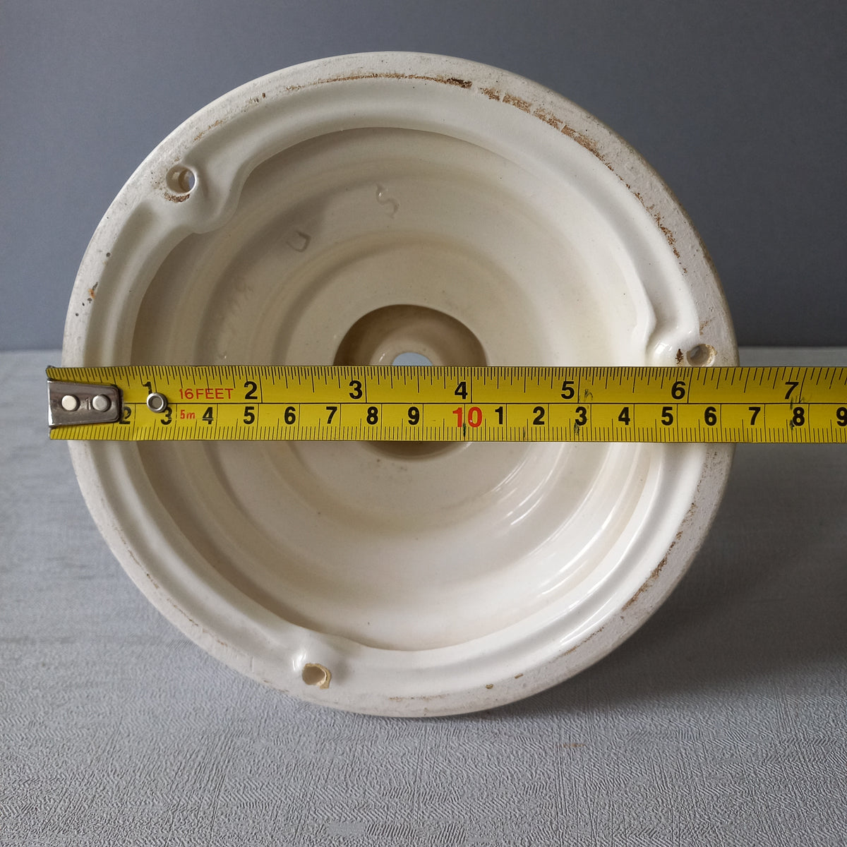 Art Deco Milk Glass Lamp Shade and Holder