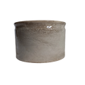 French antique ironstone crock pot or preserve pot that is tea stained and manufactured by Creil et Montereau