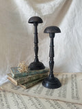 Pair of Antique Parisian Metal Hat Stands, Milliner's Stands