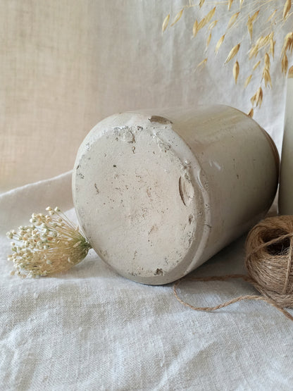 Pair of Antique Glazed Stoneware Storage Confit Pots
