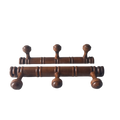 Pair wooden 3 peg coat racks, french vintage small coat rack