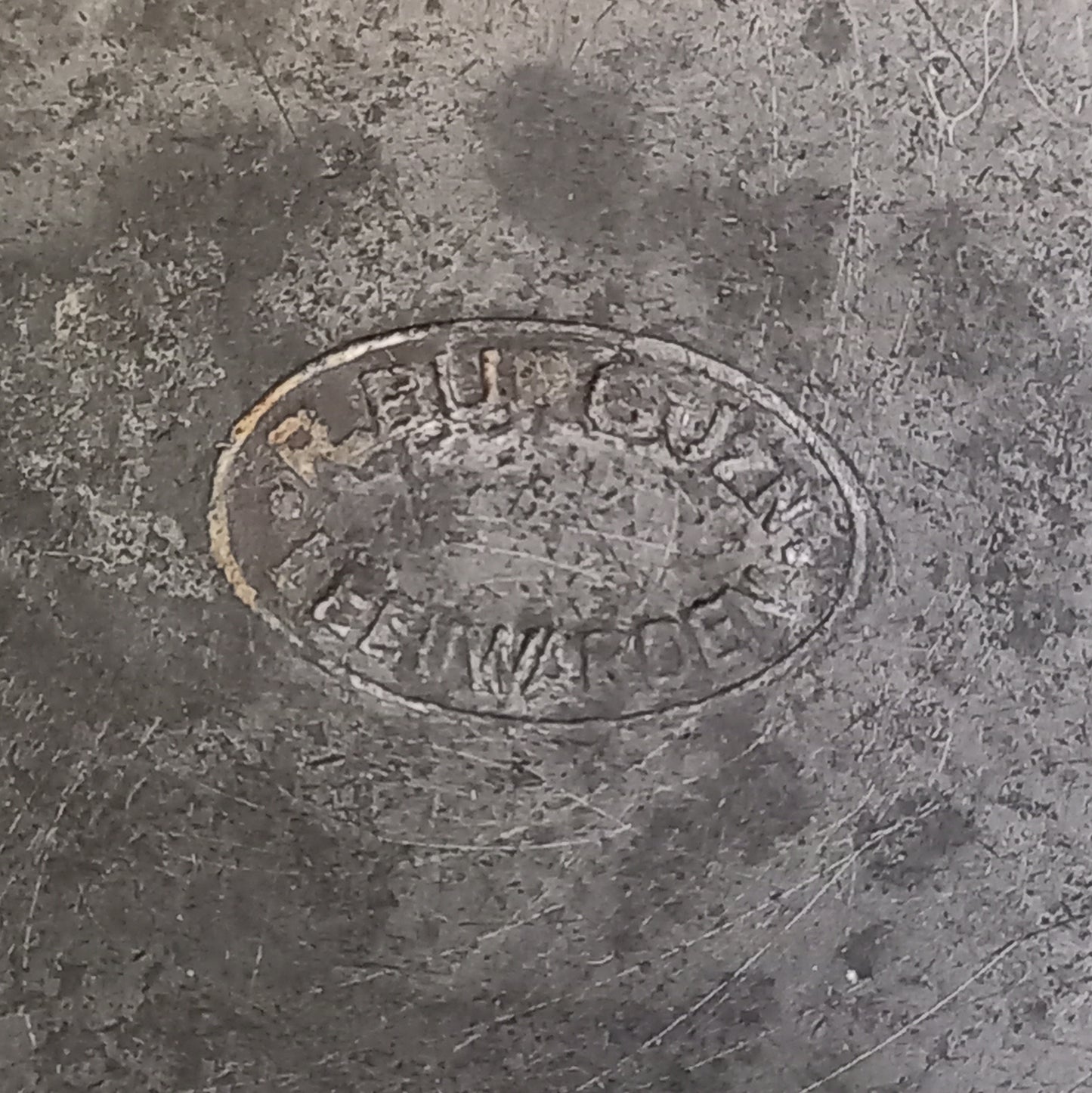 A stunning vintage/antique pewter compote, a shapely and wonderful piece.