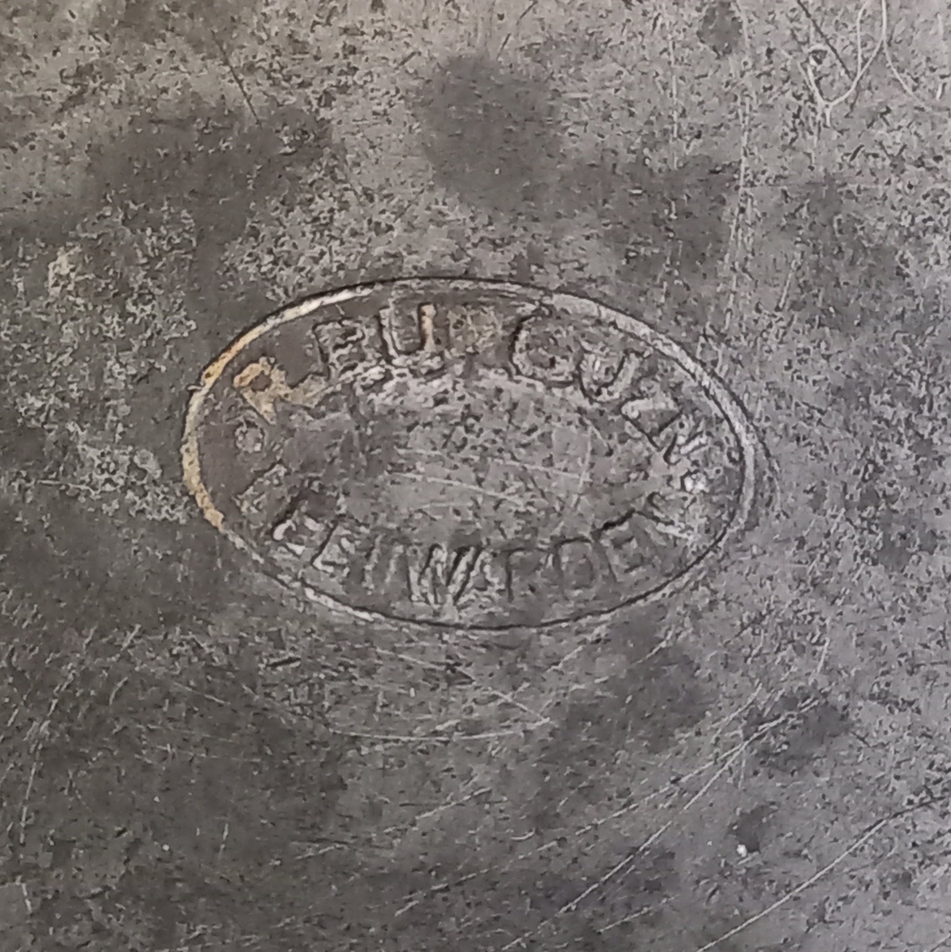 A stunning vintage/antique pewter compote, a shapely and wonderful piece.