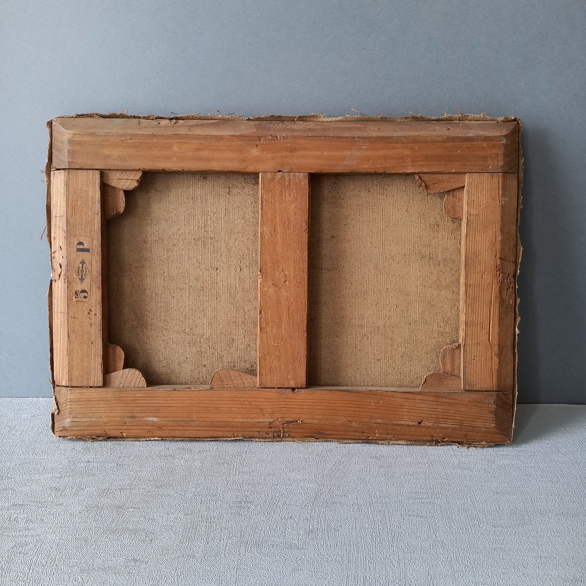 A stunning little French antique floral oil painting, really wonderfully painted with confident brush strokes. This piece is very old as you can see, especially when you view the rear of the canvas - there's a little label to the rear with a Paris mark - probably where the canvas originated.

In summary, beautiful and original antique art from France.