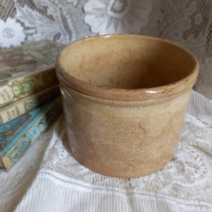 Antique Ironstone Pot With Time-Worn Finish