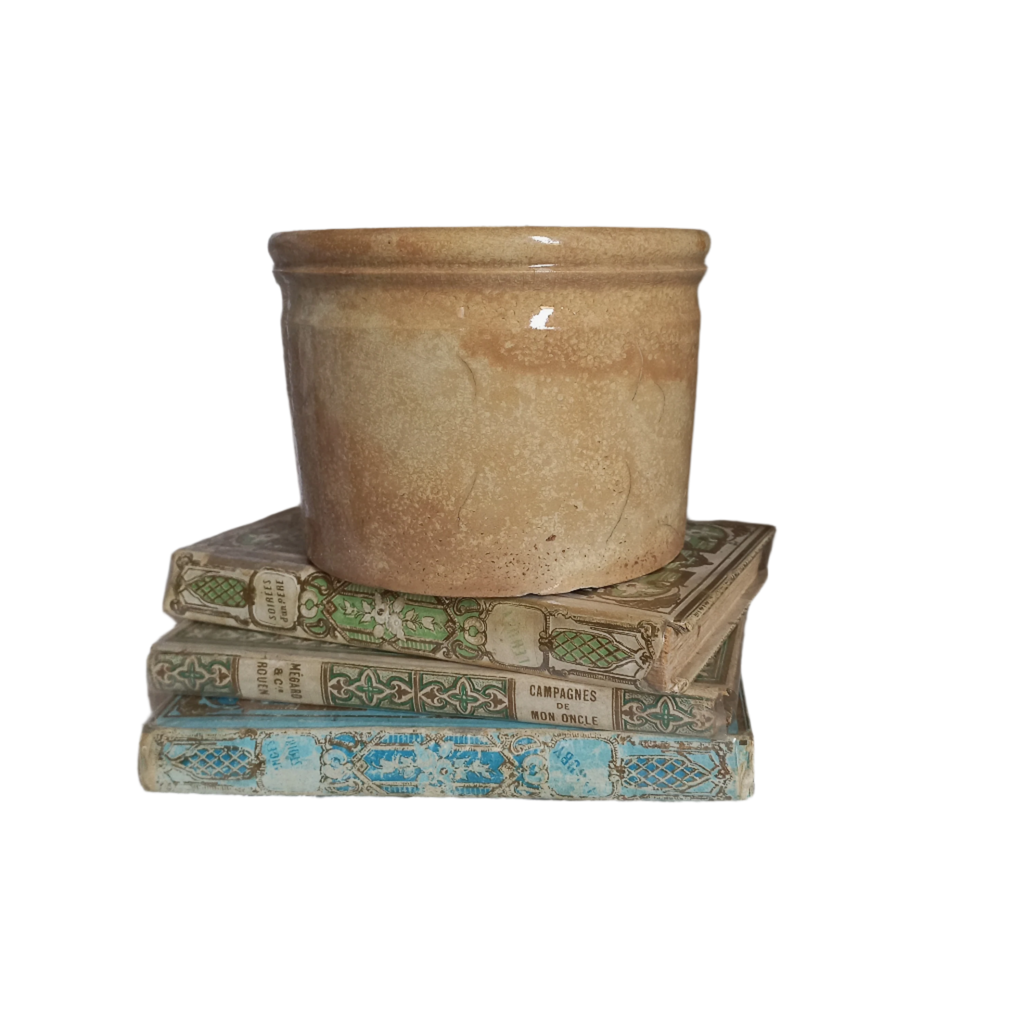 Antique Ironstone Pot With Time-Worn Finish
