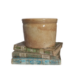 Antique Ironstone Pot With Time-Worn Finish