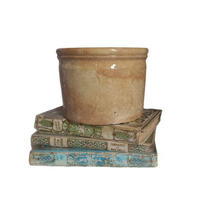 Antique Ironstone Pot With Time-Worn Finish