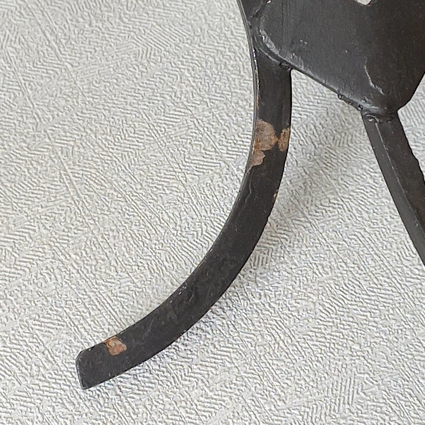 An original French vintage mid-century 'atomic' coat rack, a rare find these days and a wonderful piece of practical home decor. The black frame-work that holds the coloured pegs/balls is made from strong cast iron and there are two screw holes so that you can immediately fix the coat rack to your wall.